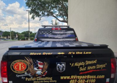 Patriotic service truck